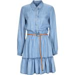 Robes courtes Liu Jo bleues en lyocell tencel éco-responsable courtes Taille L pour femme en promo 