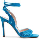 Sandales à talons Liu Jo bleues à talons aiguilles à bouts carrés Pointure 40 pour femme en promo 