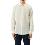 Chemises Liu Jo beiges à logo en lyocell col italien éco-responsable à manches longues Taille 3 XL look casual pour homme 
