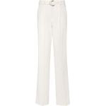 Pantalons droits Liu Jo blanc crème à rayures en viscose Taille XXL W46 pour femme 