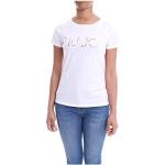 T-shirts de printemps Liu Jo blancs à manches courtes à manches courtes Taille L look fashion pour femme 