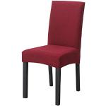 Housses de chaise rouges en tissu extensibles en lot de 1 