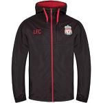 Vestes de foot noires en fil filet Liverpool F.C. imperméables coupe-vents Taille M pour homme 