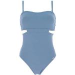 Maillots de bain une pièce Livia bleu ciel en lot de 1 Taille S style marin pour femme 