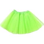 Lizzy® Jupe tutu 3 couches de couleur unie pour femme, vert fluorescent, taille unique
