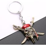Porte-clés multicolores en métal à motif voitures Pirates des Caraibes Jack Sparrow look fashion 