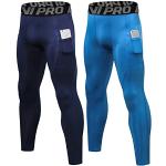 Pantalons de football américain bleu marine en polyester respirants lavable en machine Taille XXL look fashion pour homme 