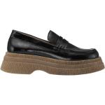 Chaussures casual Ganni noires en caoutchouc éco-responsable à bouts ronds Pointure 41 avec un talon entre 5 et 7cm look casual 