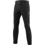 Jeans droits Loeffler Randall noirs en shoftshell en gore tex look sportif pour homme 