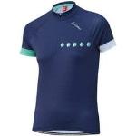 Maillots de cyclisme Löffler bleus en jersey à manches courtes Taille L pour femme 