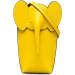 Sacs de créateur Loewe jaunes en cuir de veau à motif éléphants en cuir seconde main pour femme 