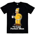 T-shirts Logoshirt noirs en jersey à manches courtes Les Simpson Homer Simpson à manches courtes Taille XS look fashion 