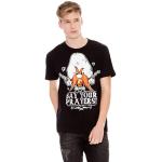 T-shirts à imprimés Logoshirt noirs en coton Looney Tunes Sam le pirate à manches courtes Taille XL rétro pour homme 
