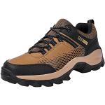 Chaussures de randonnée saison été marron imperméables à bouts ronds à lacets Pointure 41 look fashion pour homme 