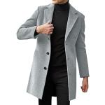Vestes de survêtement gris clair en dentelle à capuche à manches longues Taille L plus size look casual pour homme 