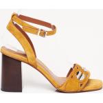 Sandales/Nu pieds marron en cuir pour femme - Taille39 - LOLA CRUZ