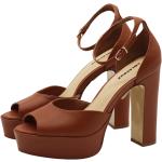 Lola Cruz - Shoes > Sandals > High Heel Sandals - Brown -