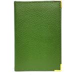 Porte-cartes bancaires vert pistache en cuir de vache look fashion 