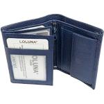 Porte-cartes bancaires bleu marine en cuir look fashion pour homme 