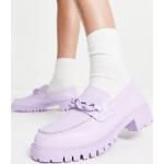 Chaussures casual violettes à bouts ronds Pointure 37 look casual pour femme en promo 