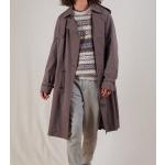 Long Taupe Vintage Trenchcoat Pour Homme