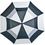 LONGRIDGE - Coupe-vent de luxe - Parapluie de golf noir/blanc