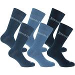 Lonsdale 6 paires de chaussettes courtes, hauteur mi-mollet, excellente qualité de coton (Bleu, Jeans, Denim, 39-42)
