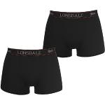 Boxers Lonsdale noirs en coton en lot de 2 Taille L look fashion pour homme en promo 