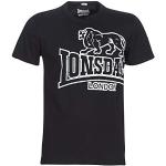 T-shirts Lonsdale noirs en jersey à manches courtes à manches courtes Taille L look fashion pour homme 