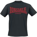 T-shirts Lonsdale rouges en coton à manches courtes à manches courtes Taille 3 XL look fashion pour homme 