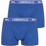 Boxers en lycra Lonsdale bleus en coton Taille S pour homme 
