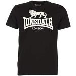 T-shirts Lonsdale noirs à manches courtes lavable en machine à manches courtes Taille XL look sportif pour homme en promo 