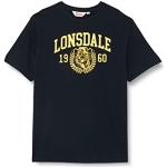 T-shirts Lonsdale jaunes à manches courtes à manches courtes à col rond Taille 3 XL look sportif pour homme 