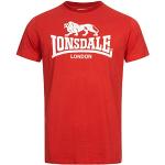 T-shirts Lonsdale rouges à logo en coton à manches courtes à manches courtes Taille XXL look fashion pour homme 