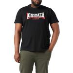 T-shirts Lonsdale noirs à manches courtes lavable en machine à manches courtes Taille XXL look fashion pour homme en promo 