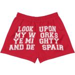 Look Upon My Works Ye Mighty & Despair - Ozymandias, Percy Bysshe Shelley, Poetry, Meme Booty Shorts