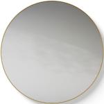 Miroirs de salle de bain dorés en aluminium diamètre 100 cm modernes 