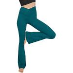 Pantalons de yoga d'automne à motif papillons Taille M plus size look hippie pour femme 
