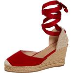 Chaussures casual Lora Dora rouges Pointure 38 avec un talon entre 5 et 7cm classiques pour femme 