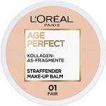 Fonds de teint L'Oreal Age Perfect beiges nude d'origine française au collagène 18 ml pour peaux sensibles texture baume en promo 
