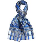 Foulards en soie Lorenzo Cana bleues claires en soie look fashion pour homme 