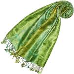 Écharpes en soie Lorenzo Cana vert anis en soie look fashion pour femme 