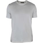Tops col rond LORO PIANA gris à manches courtes à col rond Taille 3 XL look casual 