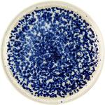 Assiettes plates Novastyl bleues en émail diamètre 27 cm 