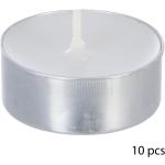 Bougies parfumées Atmosphera blanches de 10 cm en lot de 10 
