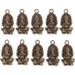 Bracelets breloques argentés à motif éléphants en lot de 10 look fashion 