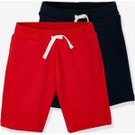Bermudas Vertbaudet rouges en coton Taille 2 ans pour garçon de la boutique en ligne Vertbaudet.fr 
