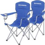 Chaises de camping Helloshop26 bleues en lot de 2 