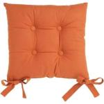 Galettes de chaise Becquet orange en lot de 2 