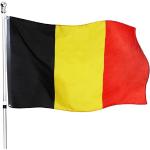 Lot de 2 grands drapeaux de la Belgique 152 x 91 cm – Parfait pour les événements ou les occasions en Belgique